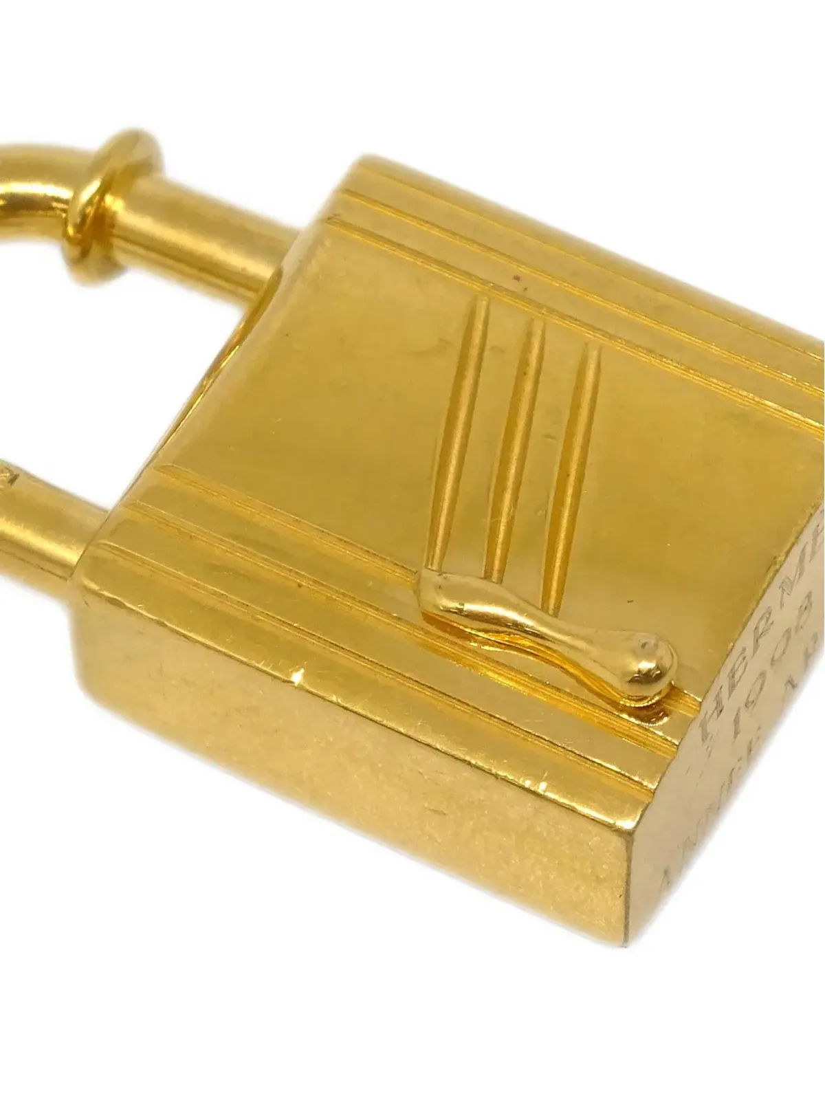 Hermès Pre-Owned 1998 アンヌ アルブレ カデナ パドロック チャーム - ゴールド - 画像4