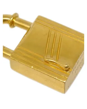Hermès Pre-Owned 1998 アンヌ アルブレ カデナ パドロック チャーム - ゴールド - サムネイル4