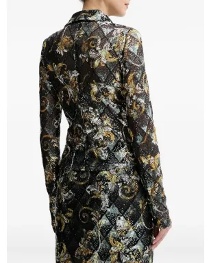 Versace Jeans Couture スパンコール装飾ブラウス - ブラック - サムネイル2
