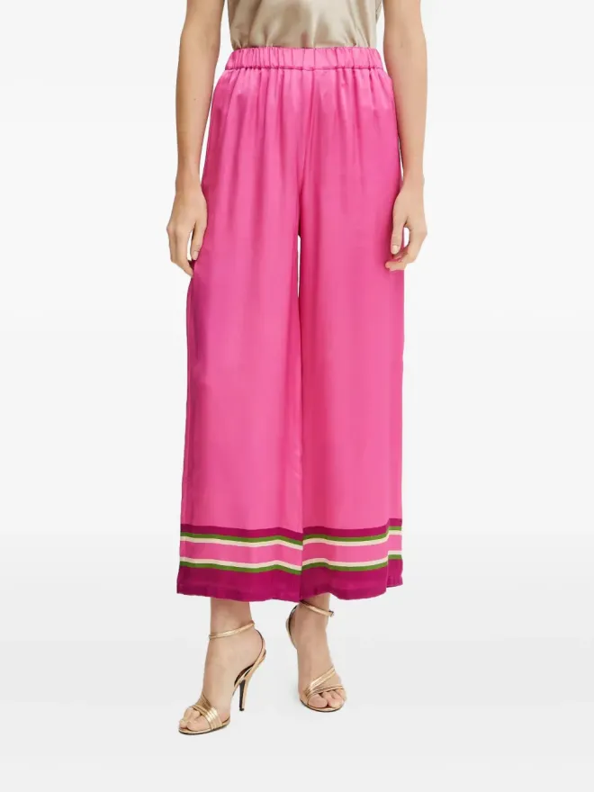 LUISA SPAGNOLI LUISA SPAGNOLI ウエストゴム仕様ストライプパンツ - Pinkの商品画像