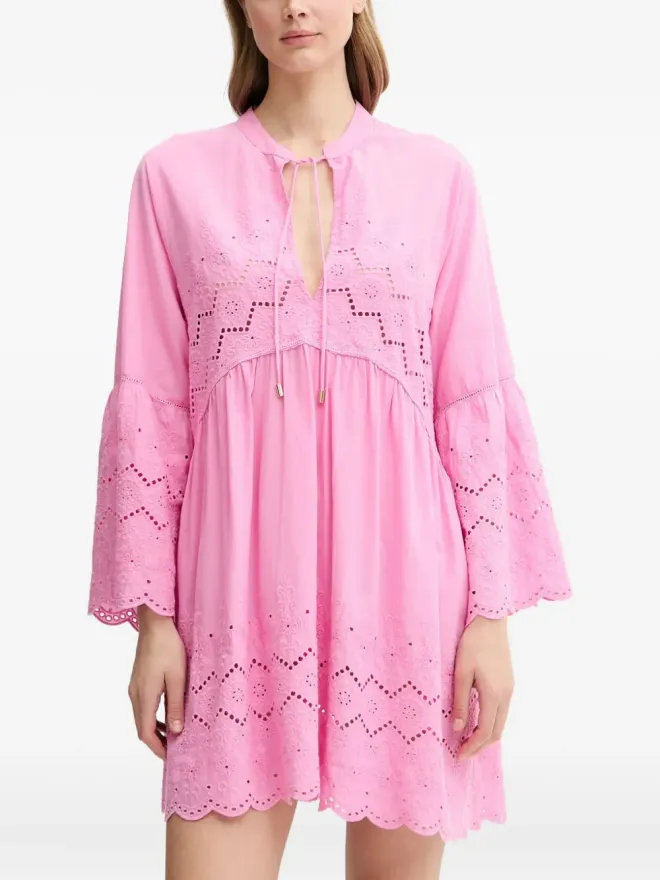 Melissa Odabash Melissa Odabash アイレット刺繍ベルスリーブドレスの商品画像