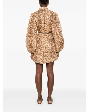 ZIMMERMANN カスケディアン レオパードプリント ミニドレス - サムネイル3
