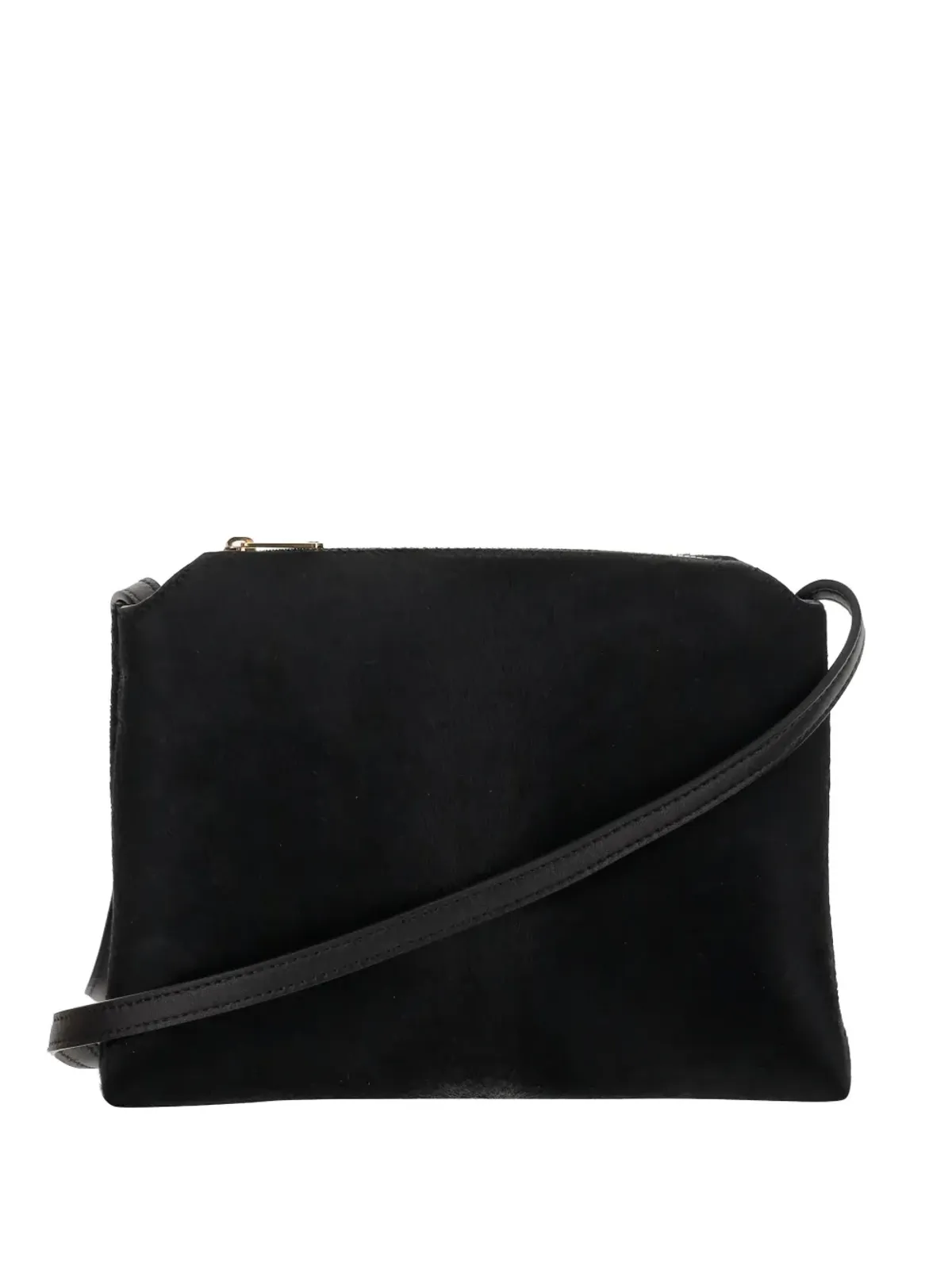 KHAITE leather crossbody bag - Black - 画像1