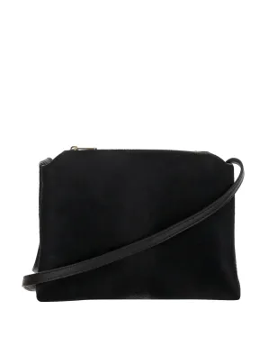 KHAITE leather crossbody bag - Black - サムネイル1