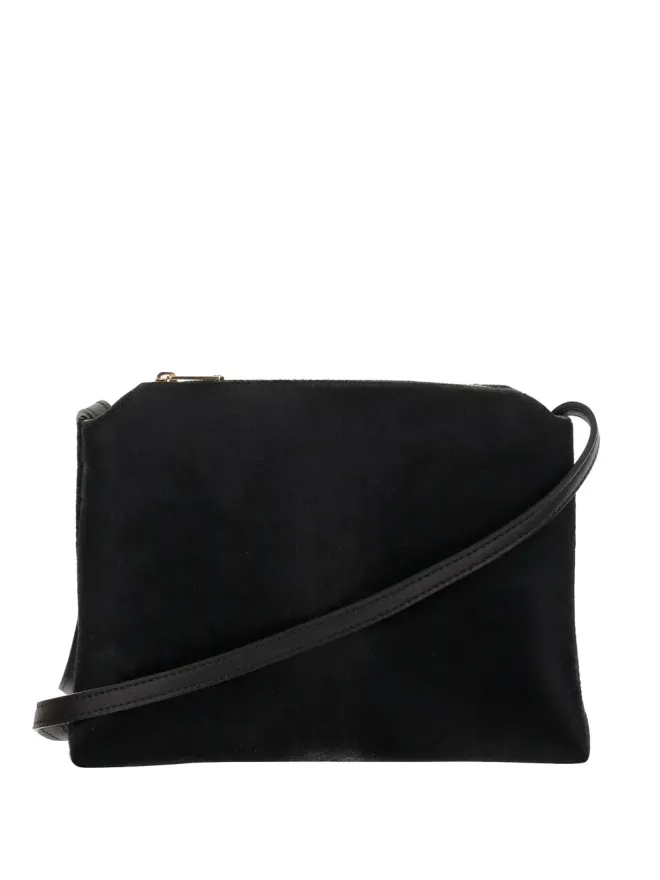 KHAITE KHAITE leather crossbody bag - Blackの商品画像