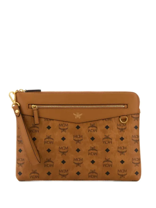 MCM MCM ダイヤモンド・リストレット・クラッチバッグ - ブラウンの商品画像