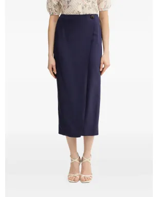 LUISA SPAGNOLI Triangolo wrap-front midi skirt - サムネイル1