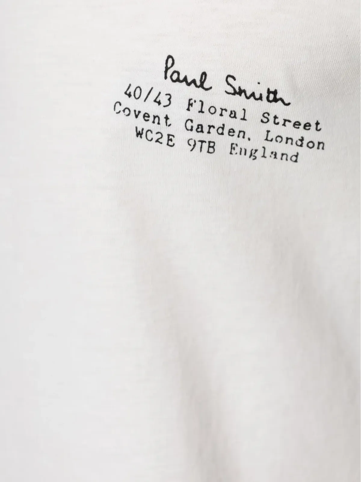 Paul Smith テキスト刺繍 クルーネック Tシャツ - 画像5
