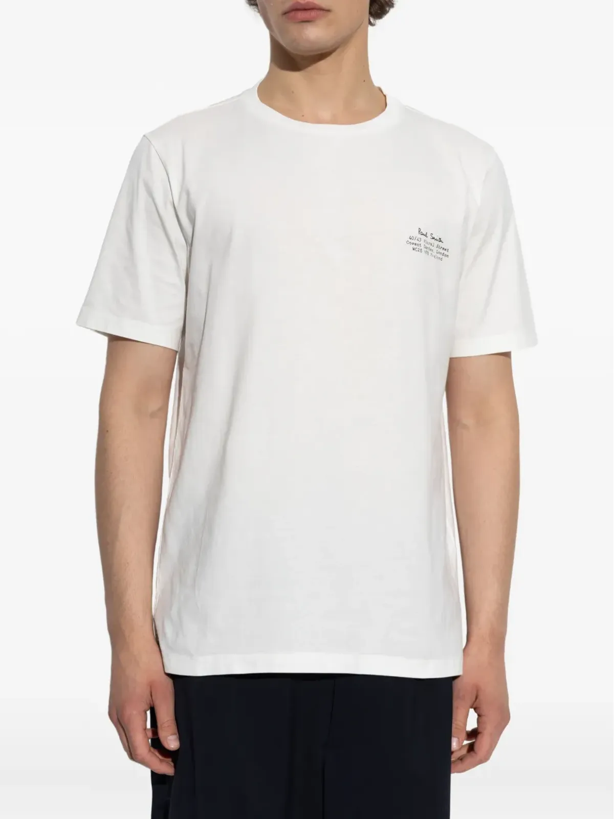 Paul Smith テキスト刺繍 クルーネック Tシャツ - 画像3
