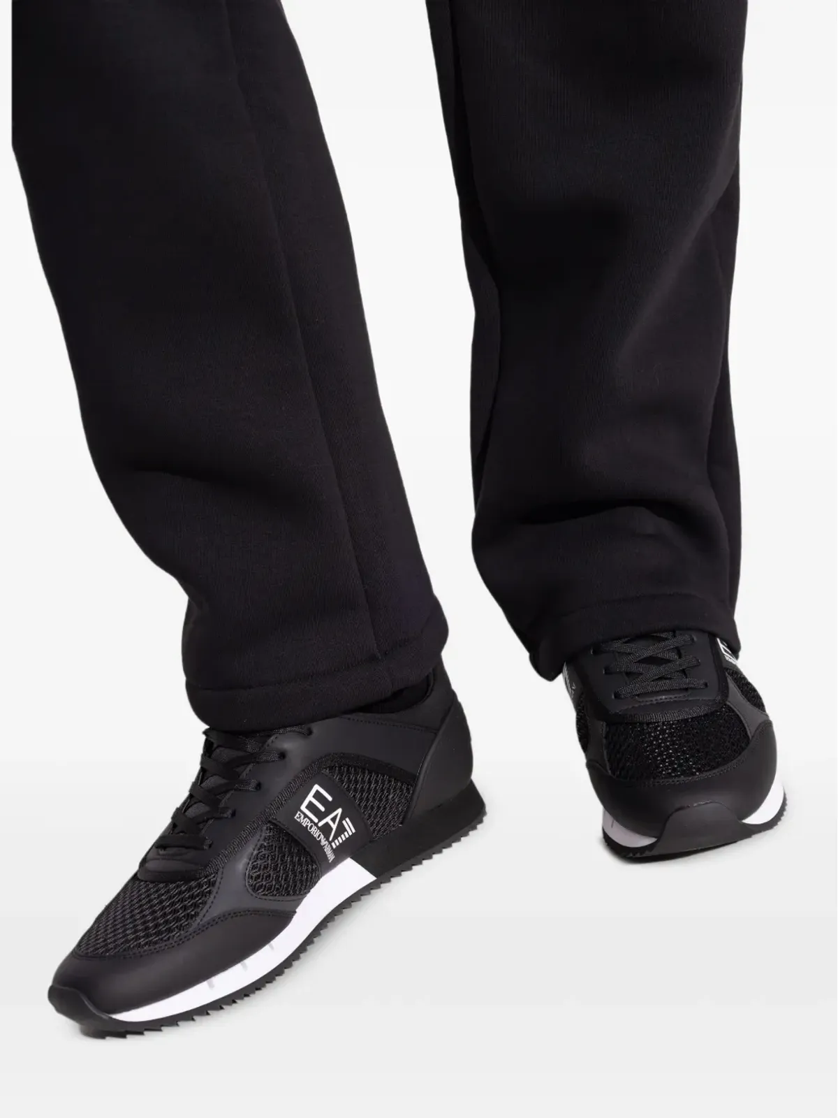 Ea7 Emporio Armani ロゴ入りレースアップスニーカー - 画像5