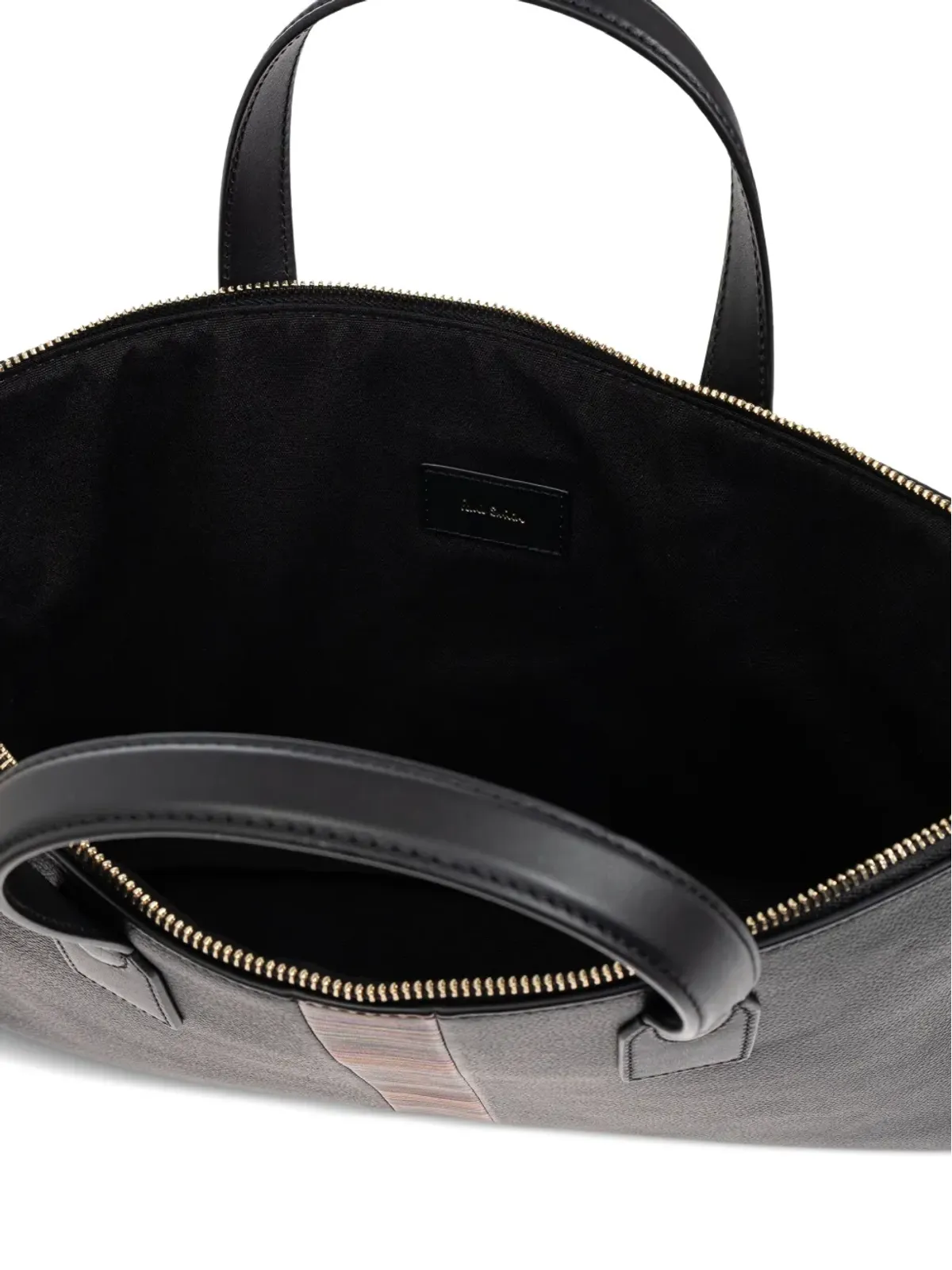 Paul Smith ストライプ柄 ラップトップバッグ ブラック - 画像5
