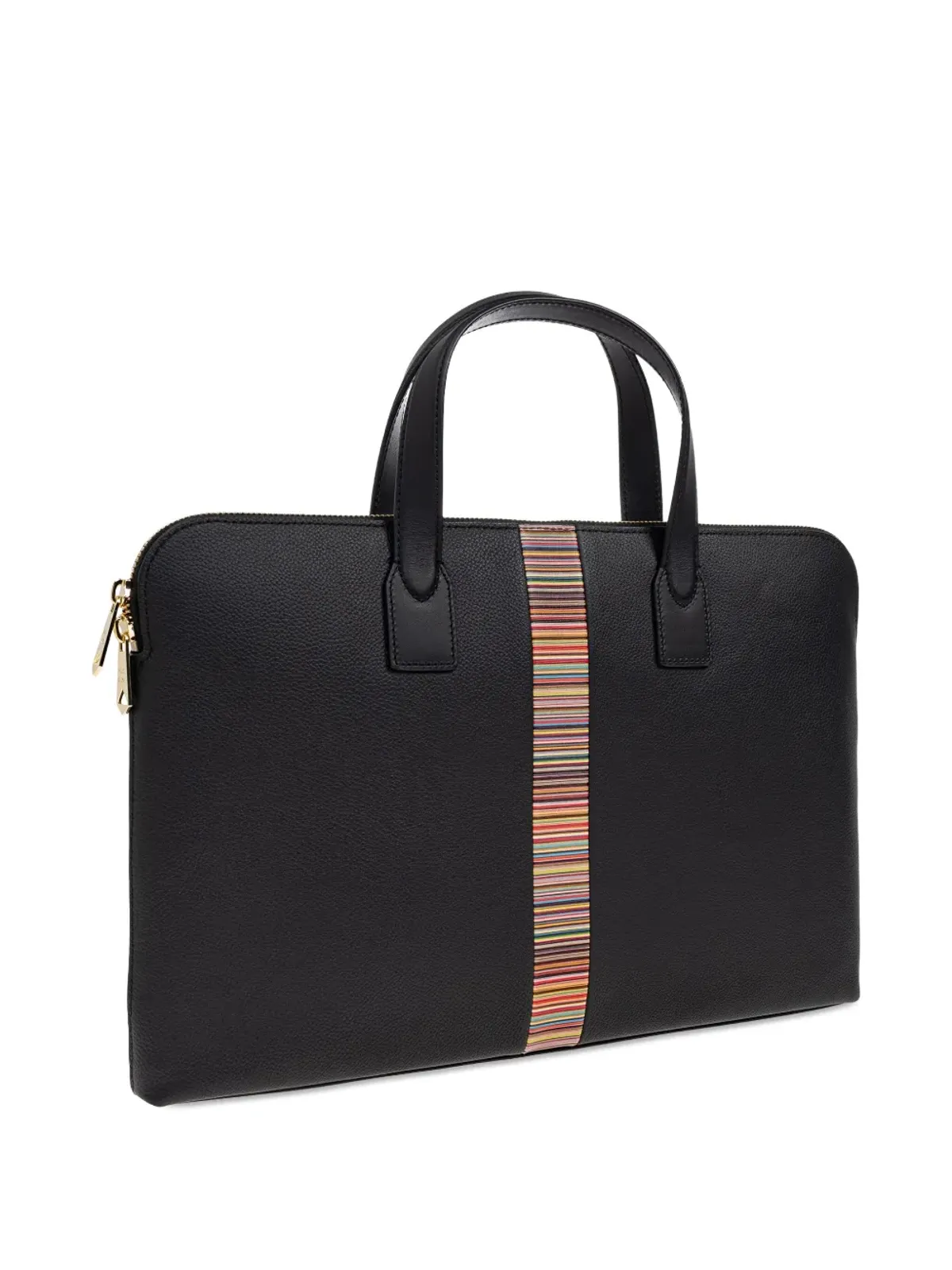 Paul Smith ストライプ柄 ラップトップバッグ ブラック - 画像4