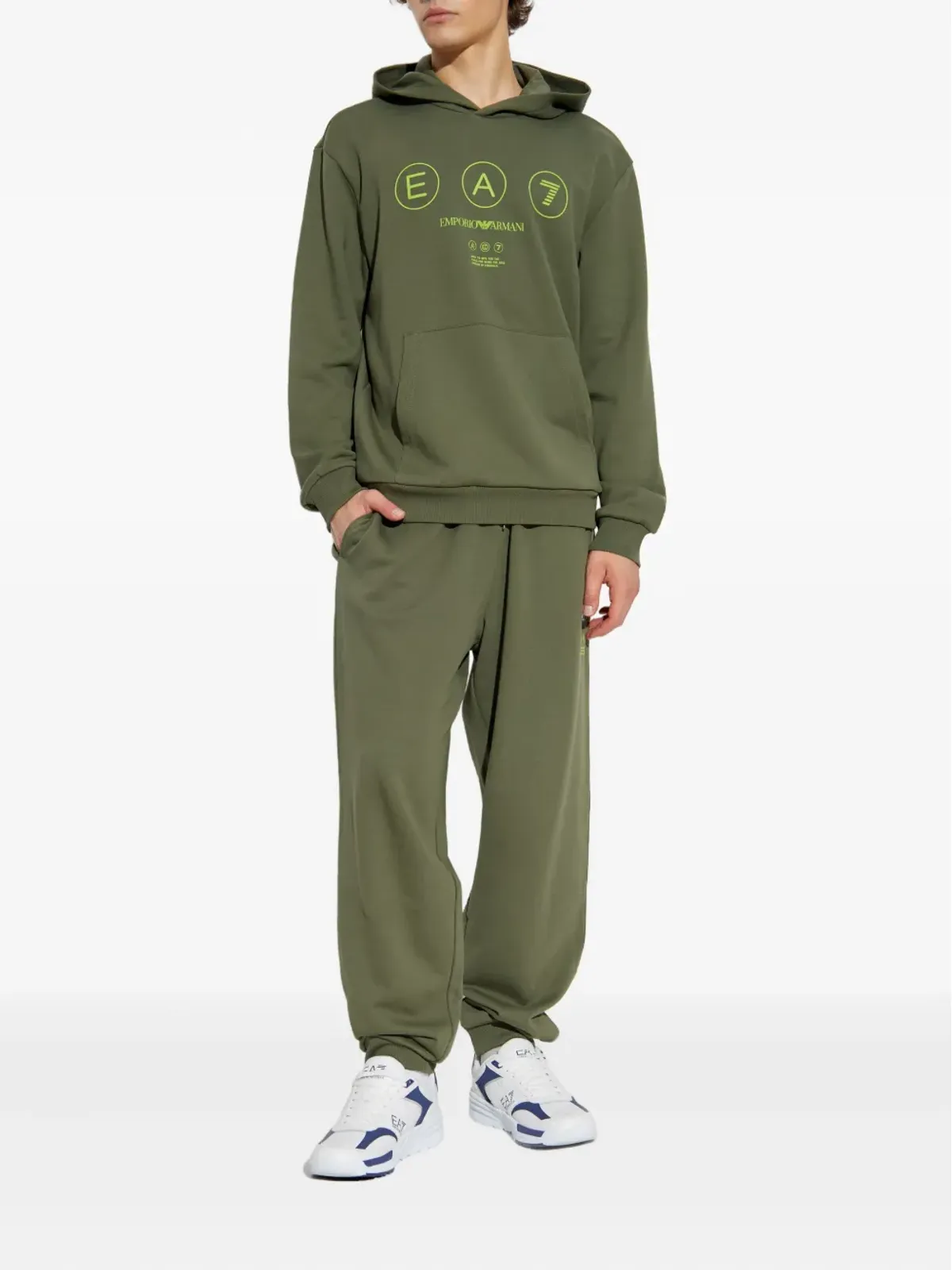 Ea7 Emporio Armani ロゴプリント フーディ - 画像2