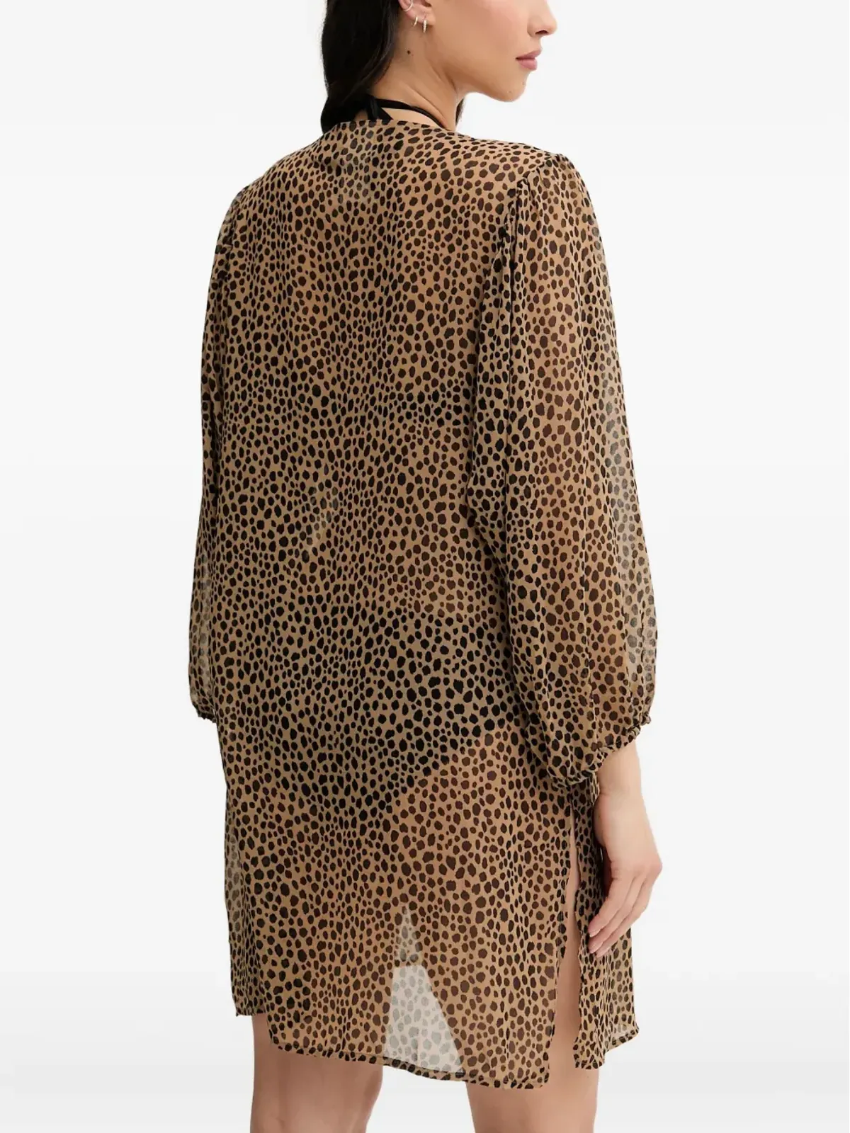 Michael Michael Kors レオパード柄ボタンブラウス - 画像2