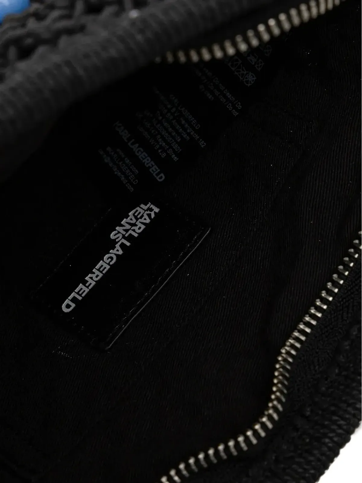 Karl Lagerfeld Jeans ビーズ入りニットショルダーバッグ - 画像2