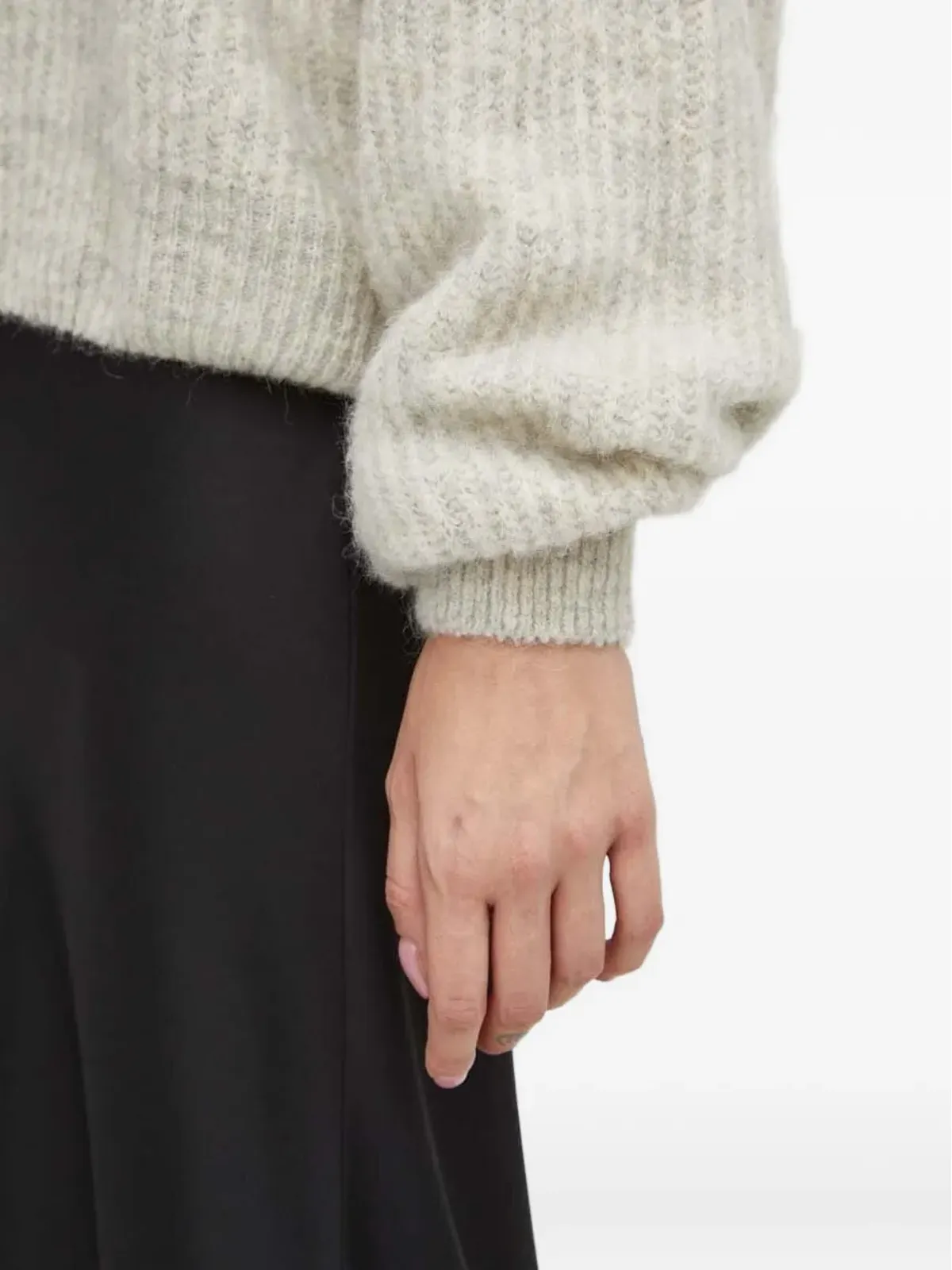 American Vintage East ribbed balloon-sleeve jumper - 画像4