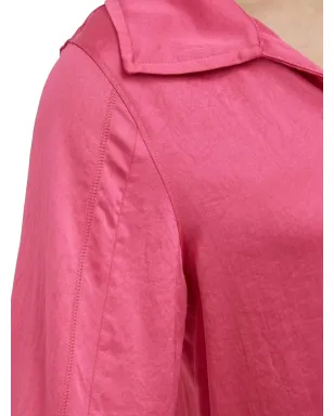 American Vintage フラットカラー クロップド丈 シャツ ピンク - サムネイル4