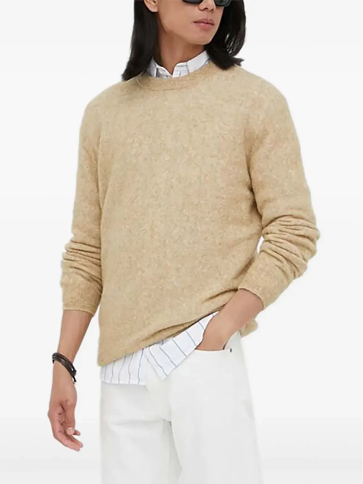 American Vintage Razpark brushed crew neck jumper - 画像1