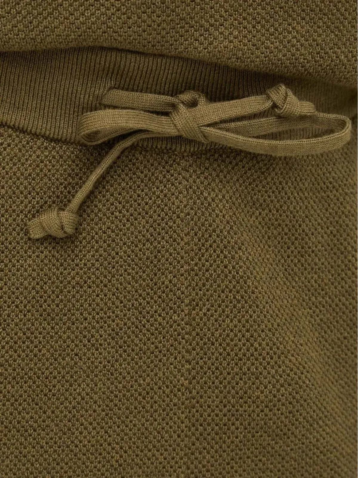 American Vintage マルセル編みドローストリングショーツ - グリーン - 画像3