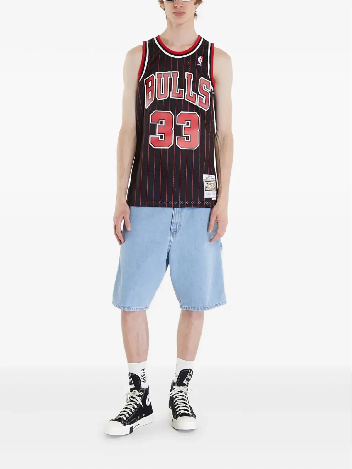 Mitchell & Ness シカゴ・ブルズ「スコッティ・ピペン」ジャージー ブラック - 画像2