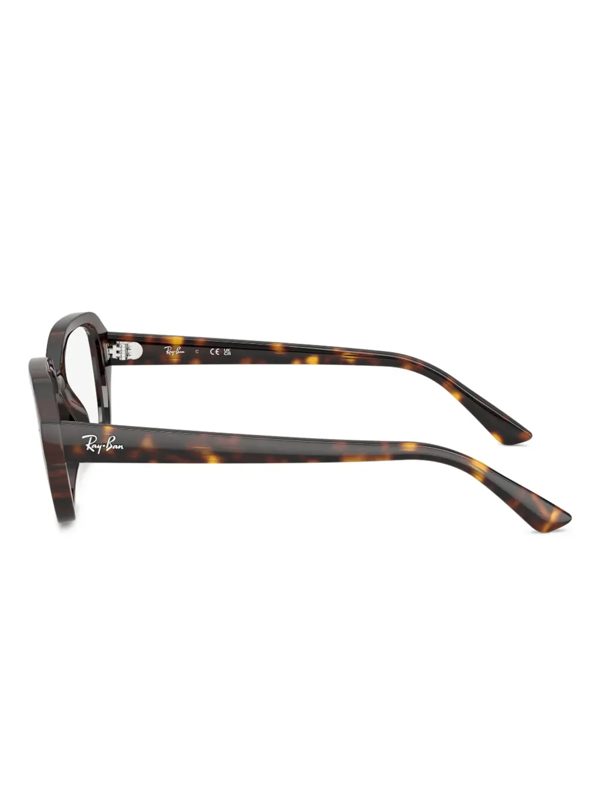 Ray-Ban RB7258 べっ甲柄オーバーサイズ眼鏡 - 画像3