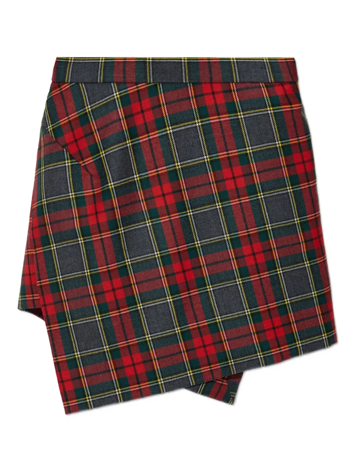 Vivienne Westwood アシンメトリック チェック柄 ミニスカート - 画像1