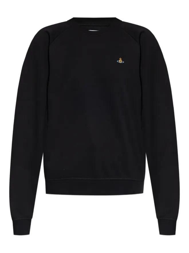 Vivienne Westwood Vivienne Westwood クルーネック刺繍スウェット ブラックの商品画像