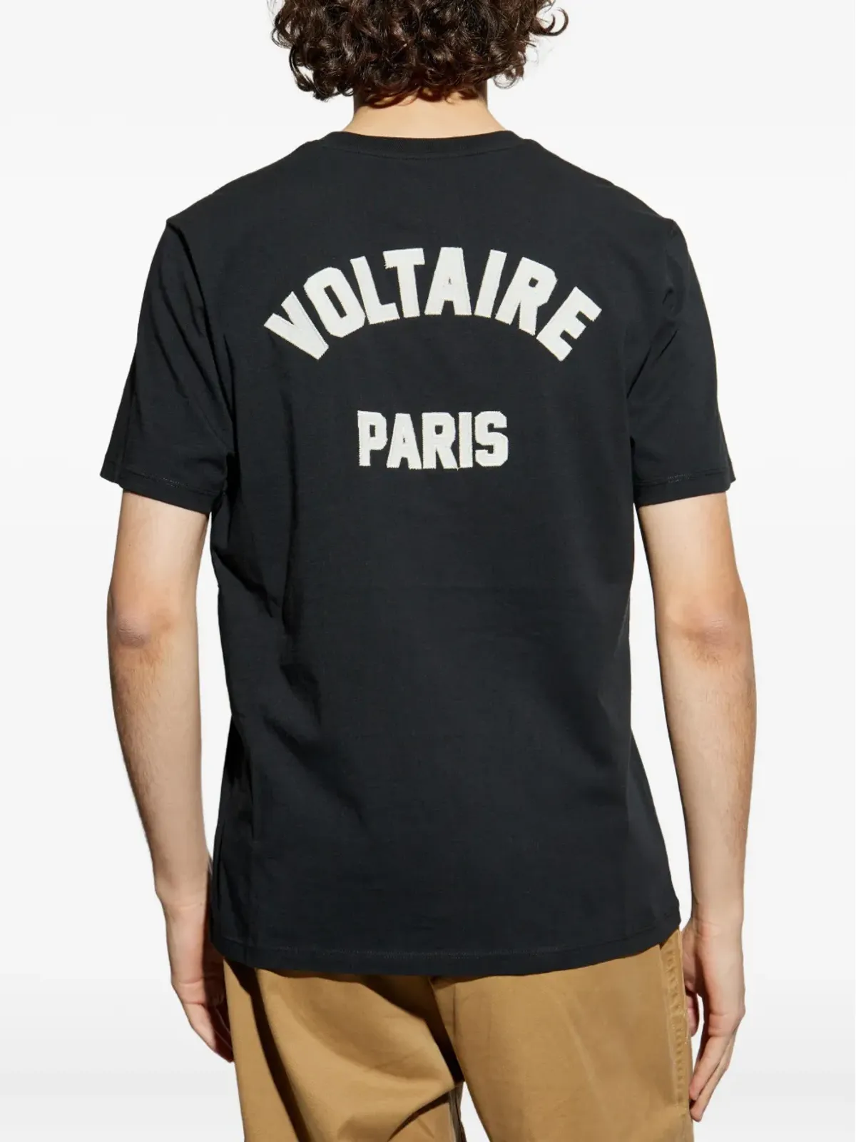 Zadig&Voltaire ブラックのクルーネックTシャツ - 画像4