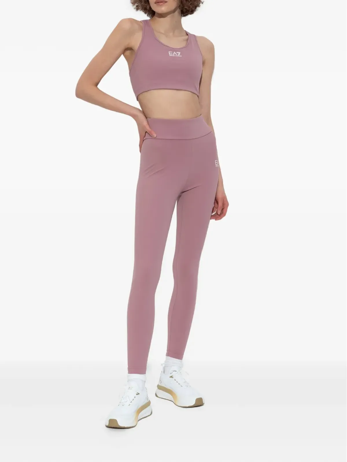Ea7 Emporio Armani 厚底ランニングスニーカー - 画像5