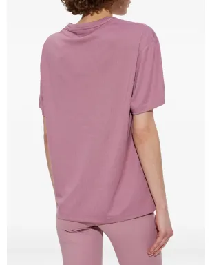 Ea7 Emporio Armani ロゴプレートTシャツ - ピンク - サムネイル4
