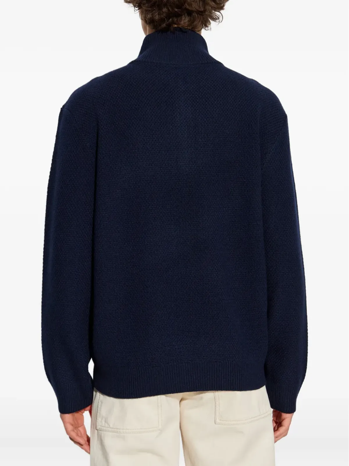 A.P.C. ヴァージンウールセーター ブルー - 画像4