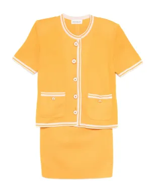 Saint Laurent Pre-Owned セットアップスーツ（ジャケットとスカート） - Yellow - サムネイル1