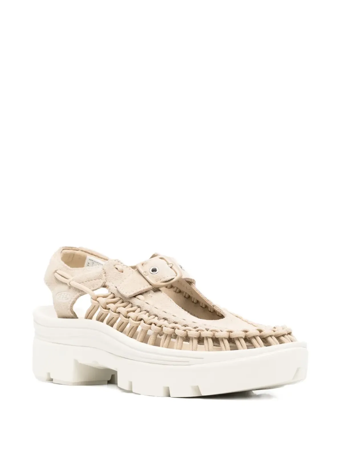 KEEN FOOTWEAR Uneek woven platform sandals - Neutrals - 画像2