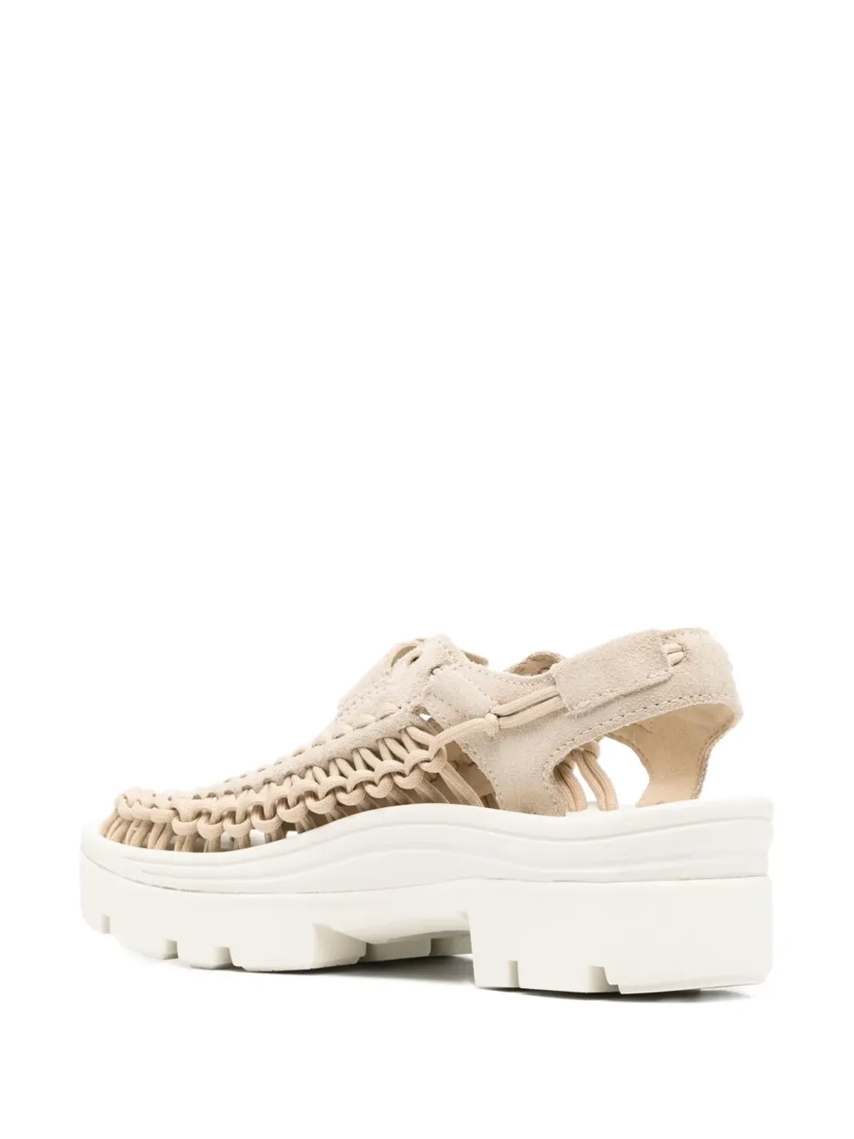 KEEN FOOTWEAR Uneek woven platform sandals - Neutrals - 画像3