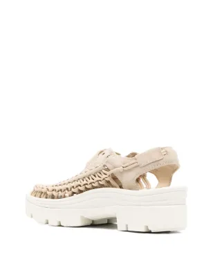 KEEN FOOTWEAR Uneek woven platform sandals - Neutrals - サムネイル3