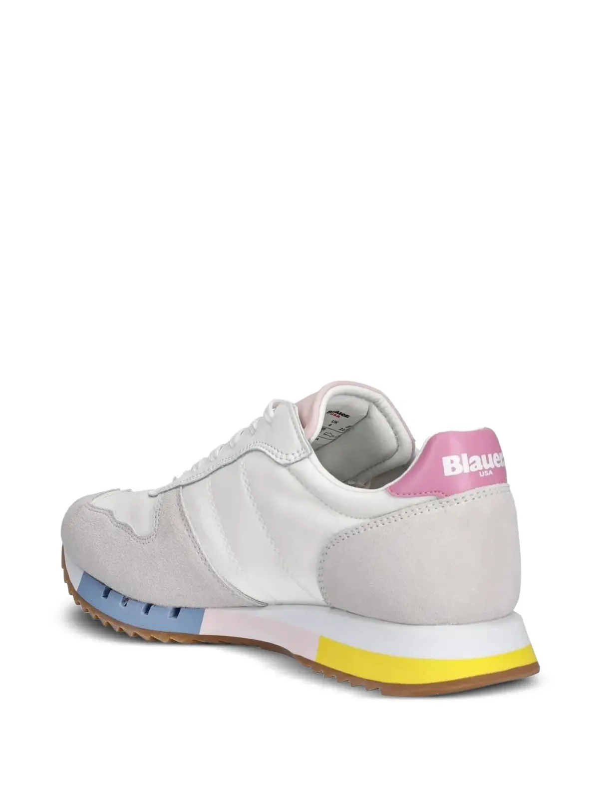 Blauer レザー/スエード パネル トレーナー - 画像3