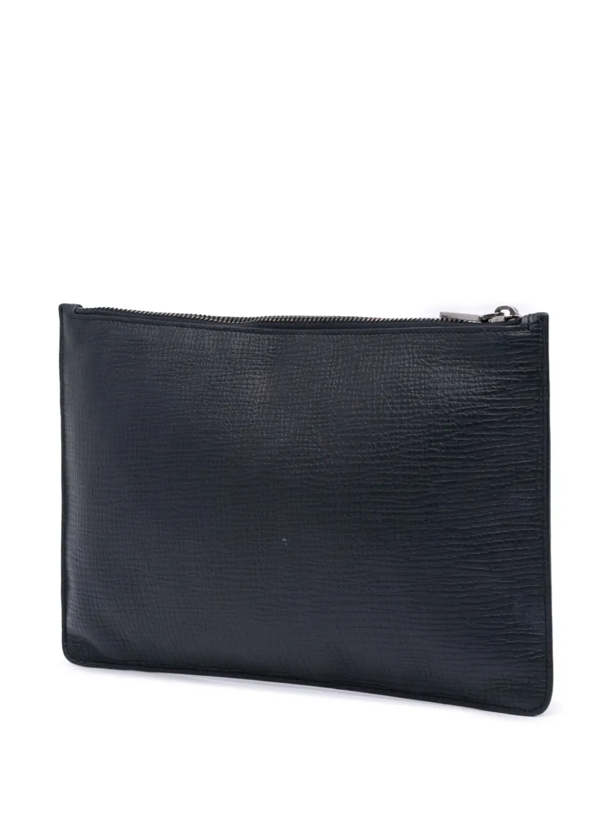 Dolce & Gabbana Pre-Owned レザー DG Family Patch Zip Pouch クラッチバッグ ブラック - 画像3