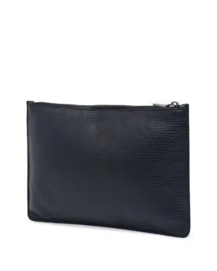 Dolce & Gabbana Pre-Owned レザー DG Family Patch Zip Pouch クラッチバッグ ブラック - サムネイル3