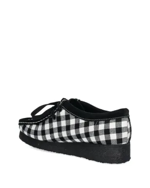 Clarks Originals ギンガムチェック柄の花モチーフ ローファー - ブラック - サムネイル3