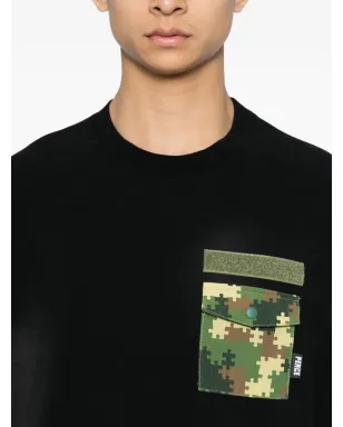 PEACE AND AFTER ロゴパッチTシャツ - ブラック - サムネイル4