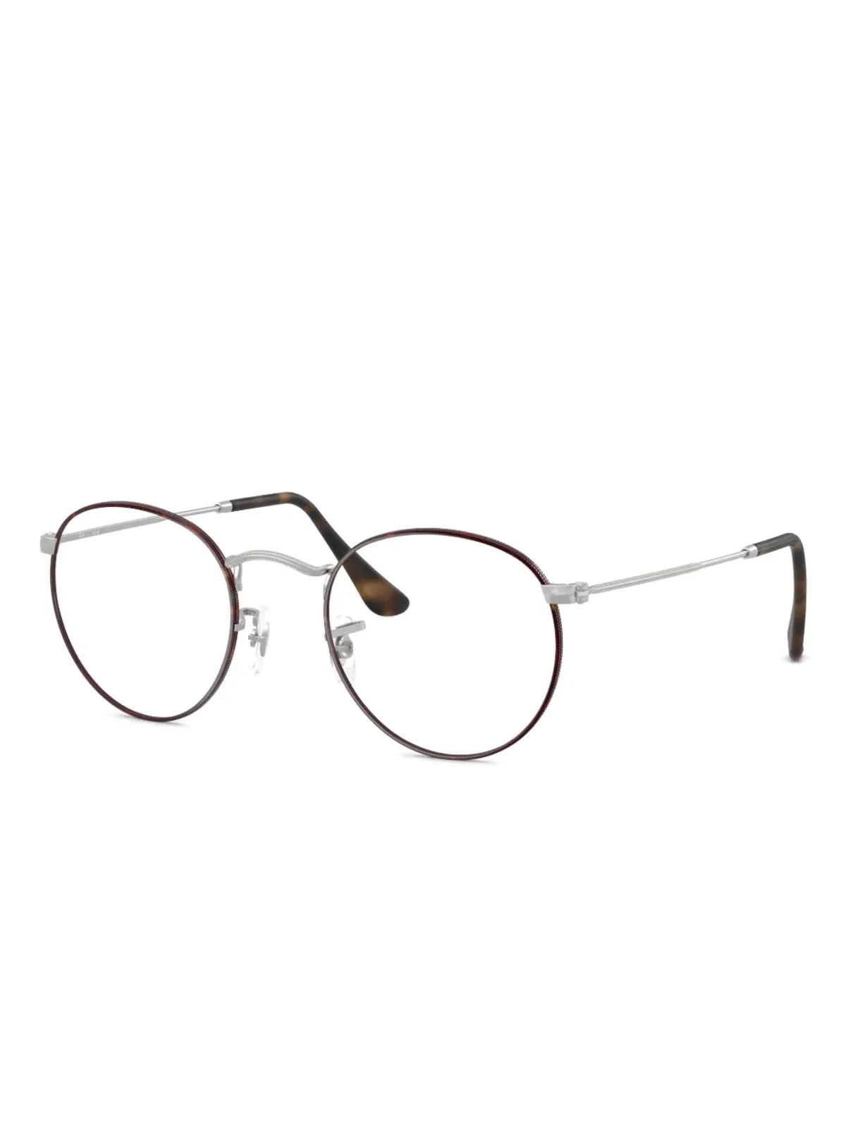 Ray-Ban RB3447V 丸型フレーム眼鏡（シルバー） - 画像2