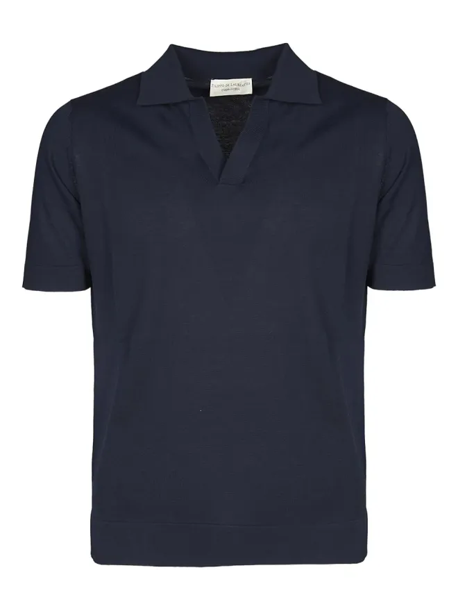 Filippo De Laurentiis Filippo De Laurentiis ポロカラー半袖Tシャツの商品画像