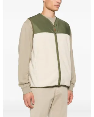 A.P.C. フリースパネル付きジップアップベスト - サムネイル3