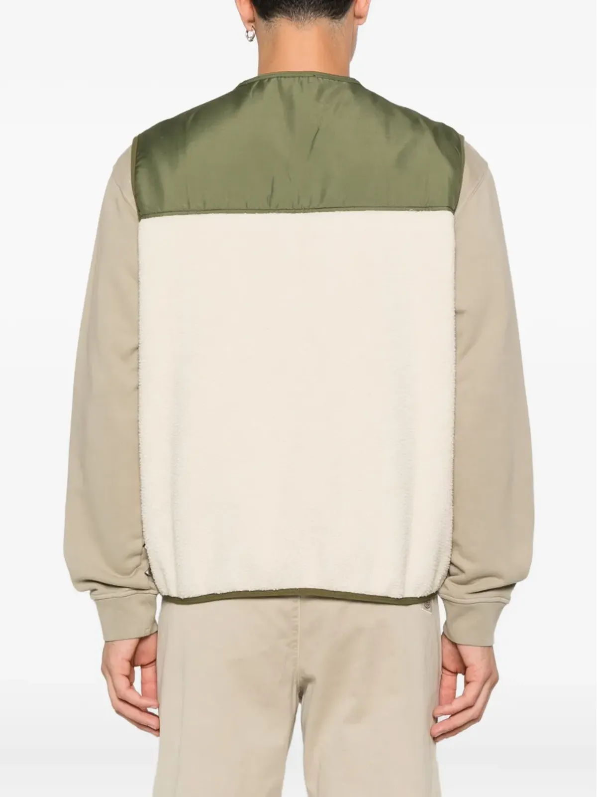 A.P.C. フリースパネル付きジップアップベスト - 画像4