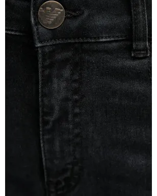 Emporio Armani ロゴ刺繍入りフレアジーンズ - サムネイル4