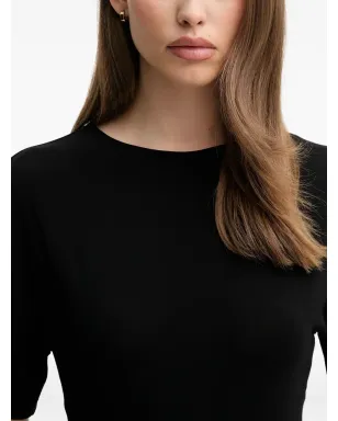 Emporio Armani ドレープディテール・ショートスリーブ・ミニドレス - サムネイル3