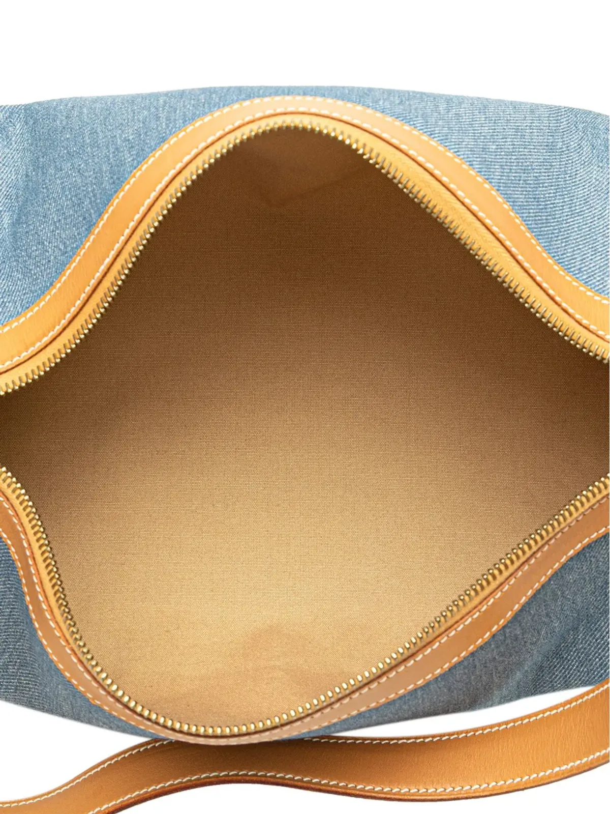 Hermès Pre-Owned デニムとカーフスキン Sac Doremi 33 ショルダーバッグ - ブルー - 画像5