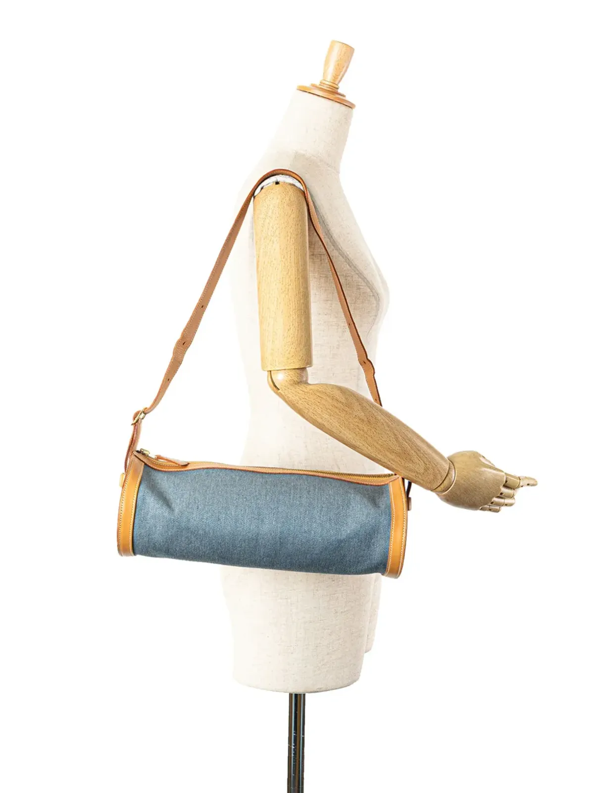 Hermès Pre-Owned デニムとカーフスキン Sac Doremi 33 ショルダーバッグ - ブルー - 画像2