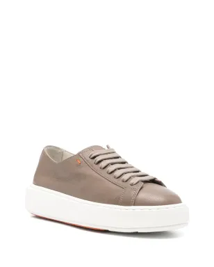 Santoni レースアップレザートレーナー - サムネイル2