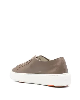 Santoni レースアップレザートレーナー - サムネイル3